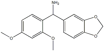 2H-1,3-benzodioxol-5-yl(2,4-dimethoxyphenyl)methanamine Struktur