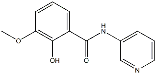 2-hydroxy-3-methoxy-N-(pyridin-3-yl)benzamide Struktur