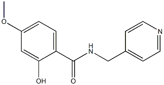 2-hydroxy-4-methoxy-N-(pyridin-4-ylmethyl)benzamide Struktur