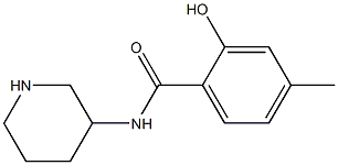 2-hydroxy-4-methyl-N-piperidin-3-ylbenzamide Struktur