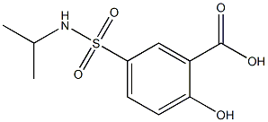 2-hydroxy-5-(propan-2-ylsulfamoyl)benzoic acid Struktur