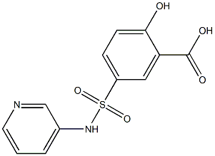 2-hydroxy-5-(pyridin-3-ylsulfamoyl)benzoic acid Struktur