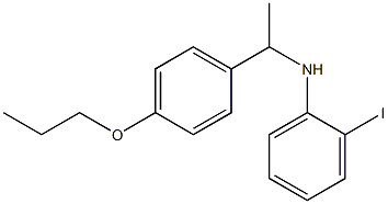 2-iodo-N-[1-(4-propoxyphenyl)ethyl]aniline Struktur