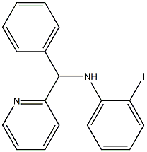 2-iodo-N-[phenyl(pyridin-2-yl)methyl]aniline Struktur