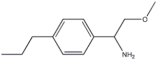 2-methoxy-1-(4-propylphenyl)ethanamine Struktur