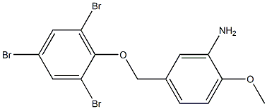 2-methoxy-5-(2,4,6-tribromophenoxymethyl)aniline Struktur