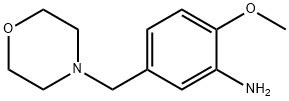 2-methoxy-5-(morpholin-4-ylmethyl)aniline Struktur