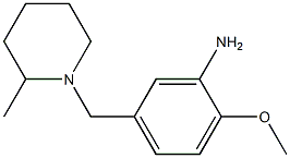 2-methoxy-5-[(2-methylpiperidin-1-yl)methyl]aniline Struktur