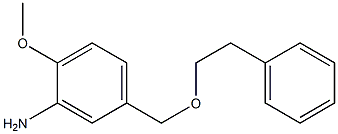 2-methoxy-5-[(2-phenylethoxy)methyl]aniline Struktur