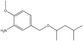 2-methoxy-5-{[(4-methylpentan-2-yl)oxy]methyl}aniline Struktur