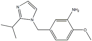 2-methoxy-5-{[2-(propan-2-yl)-1H-imidazol-1-yl]methyl}aniline Struktur