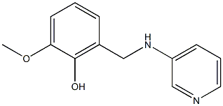 2-methoxy-6-[(pyridin-3-ylamino)methyl]phenol Struktur