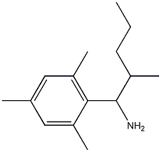 2-methyl-1-(2,4,6-trimethylphenyl)pentan-1-amine Structure