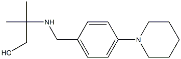 2-methyl-2-({[4-(piperidin-1-yl)phenyl]methyl}amino)propan-1-ol Struktur