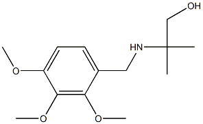 2-methyl-2-{[(2,3,4-trimethoxyphenyl)methyl]amino}propan-1-ol Struktur