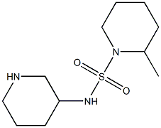 2-methyl-N-(piperidin-3-yl)piperidine-1-sulfonamide Struktur