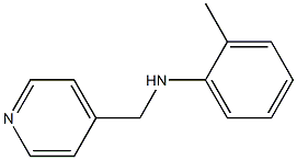 2-methyl-N-(pyridin-4-ylmethyl)aniline Struktur