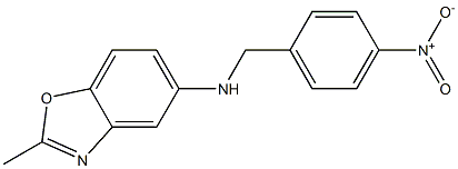 2-methyl-N-[(4-nitrophenyl)methyl]-1,3-benzoxazol-5-amine Struktur