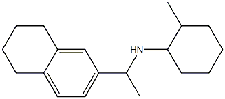 2-methyl-N-[1-(5,6,7,8-tetrahydronaphthalen-2-yl)ethyl]cyclohexan-1-amine Struktur