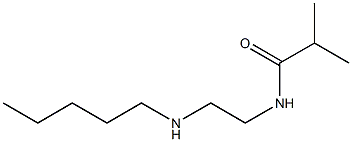 2-methyl-N-[2-(pentylamino)ethyl]propanamide Struktur