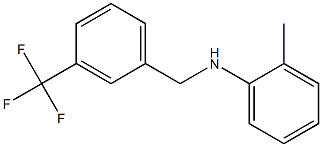 2-methyl-N-{[3-(trifluoromethyl)phenyl]methyl}aniline Struktur