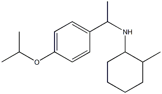 2-methyl-N-{1-[4-(propan-2-yloxy)phenyl]ethyl}cyclohexan-1-amine Struktur