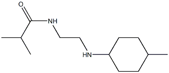 2-methyl-N-{2-[(4-methylcyclohexyl)amino]ethyl}propanamide Struktur