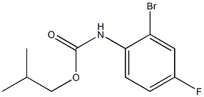 2-methylpropyl N-(2-bromo-4-fluorophenyl)carbamate Struktur