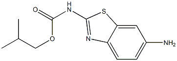 2-methylpropyl N-(6-amino-1,3-benzothiazol-2-yl)carbamate Struktur