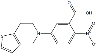 2-nitro-5-{4H,5H,6H,7H-thieno[3,2-c]pyridin-5-yl}benzoic acid Struktur