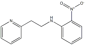 2-nitro-N-[2-(pyridin-2-yl)ethyl]aniline Struktur