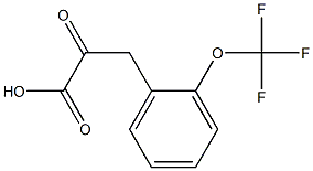 2-oxo-3-[2-(trifluoromethoxy)phenyl]propanoic acid Struktur