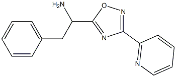 2-phenyl-1-[3-(pyridin-2-yl)-1,2,4-oxadiazol-5-yl]ethan-1-amine Struktur