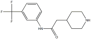 2-piperidin-4-yl-N-[3-(trifluoromethyl)phenyl]acetamide Struktur