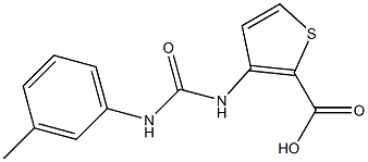 3-({[(3-methylphenyl)amino]carbonyl}amino)thiophene-2-carboxylic acid Structure