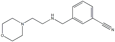 3-({[2-(morpholin-4-yl)ethyl]amino}methyl)benzonitrile Struktur