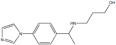 3-({1-[4-(1H-imidazol-1-yl)phenyl]ethyl}amino)propan-1-ol Struktur