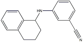 3-(1,2,3,4-tetrahydronaphthalen-1-ylamino)benzonitrile Struktur