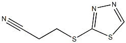 3-(1,3,4-thiadiazol-2-ylsulfanyl)propanenitrile Struktur