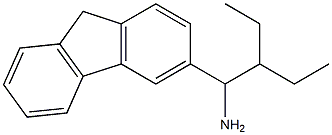 3-(1-amino-2-ethylbutyl)-9H-fluorene Struktur