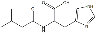 3-(1H-imidazol-4-yl)-2-[(3-methylbutanoyl)amino]propanoic acid Struktur