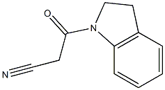 3-(2,3-dihydro-1H-indol-1-yl)-3-oxopropanenitrile Struktur