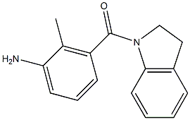 3-(2,3-dihydro-1H-indol-1-ylcarbonyl)-2-methylaniline Struktur