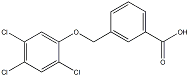 3-(2,4,5-trichlorophenoxymethyl)benzoic acid Struktur