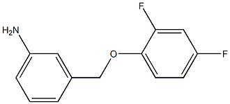 3-(2,4-difluorophenoxymethyl)aniline Struktur