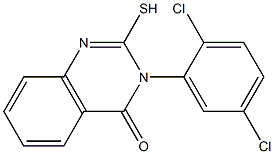 3-(2,5-dichlorophenyl)-2-sulfanyl-3,4-dihydroquinazolin-4-one Struktur