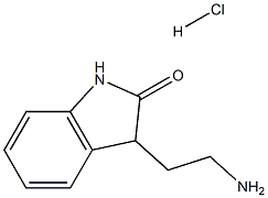 3-(2-aminoethyl)-1,3-dihydro-2H-indol-2-one hydrochloride Struktur