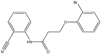 3-(2-bromophenoxy)-N-(2-cyanophenyl)propanamide Struktur