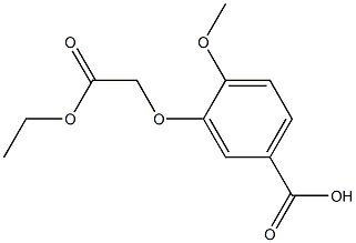 3-(2-ethoxy-2-oxoethoxy)-4-methoxybenzoic acid Struktur