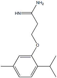 3-(2-isopropyl-5-methylphenoxy)propanimidamide Struktur